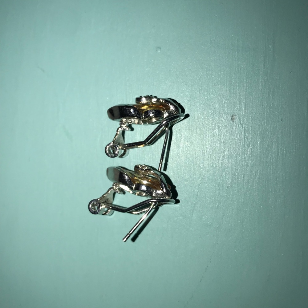 Snake citrine stone earrings with clip back - Picture 2 of 2